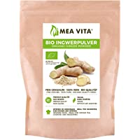 Los mejores  - MeaVita Polvo de Jengibre Orgánico 100% Puro- 1 Paquete (1 x 250 g)